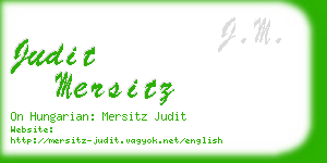 judit mersitz business card